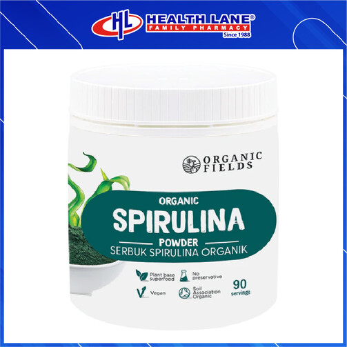 ORGANIC FIELDS SPIRULINA POWDER 180G